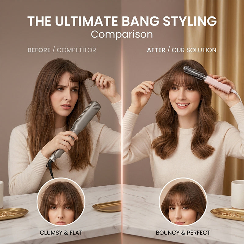 Mini Cordless Heated Bangs Styling Comb