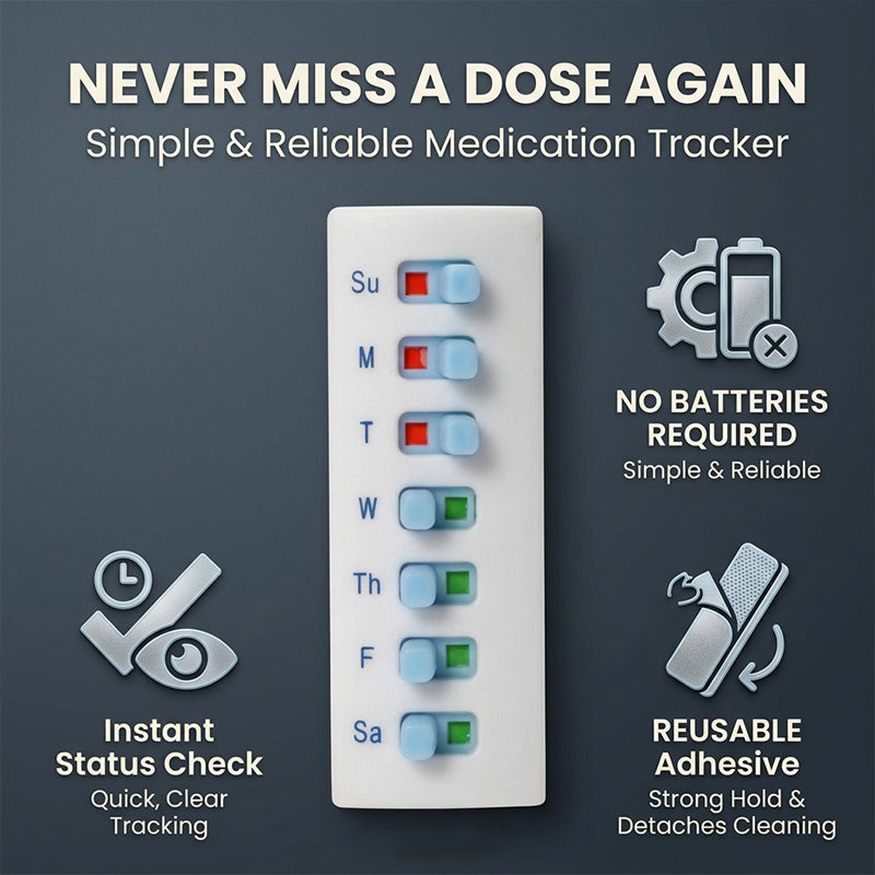 Reusable Sliding Pill Reminder Bottle Tracker