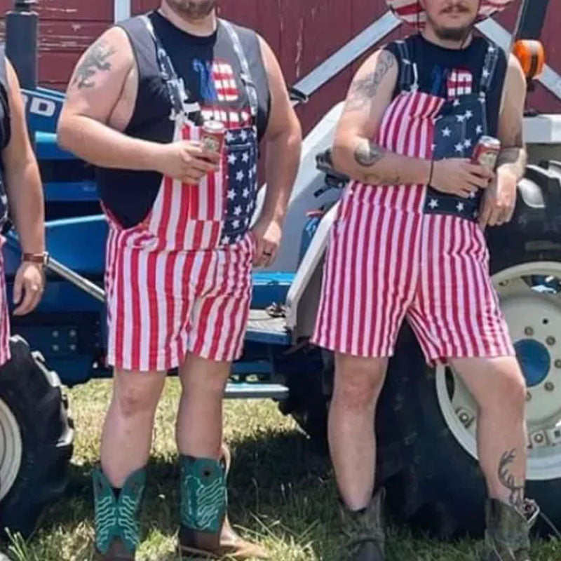 American Flag Overalls