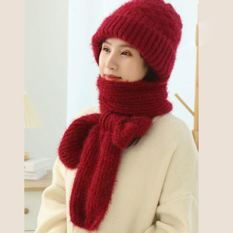 🎄Winter Versatile Knitted Hooded Scarf for Women