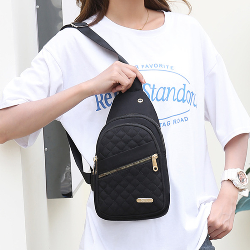 Diamond Checkered Crossbody Bag
