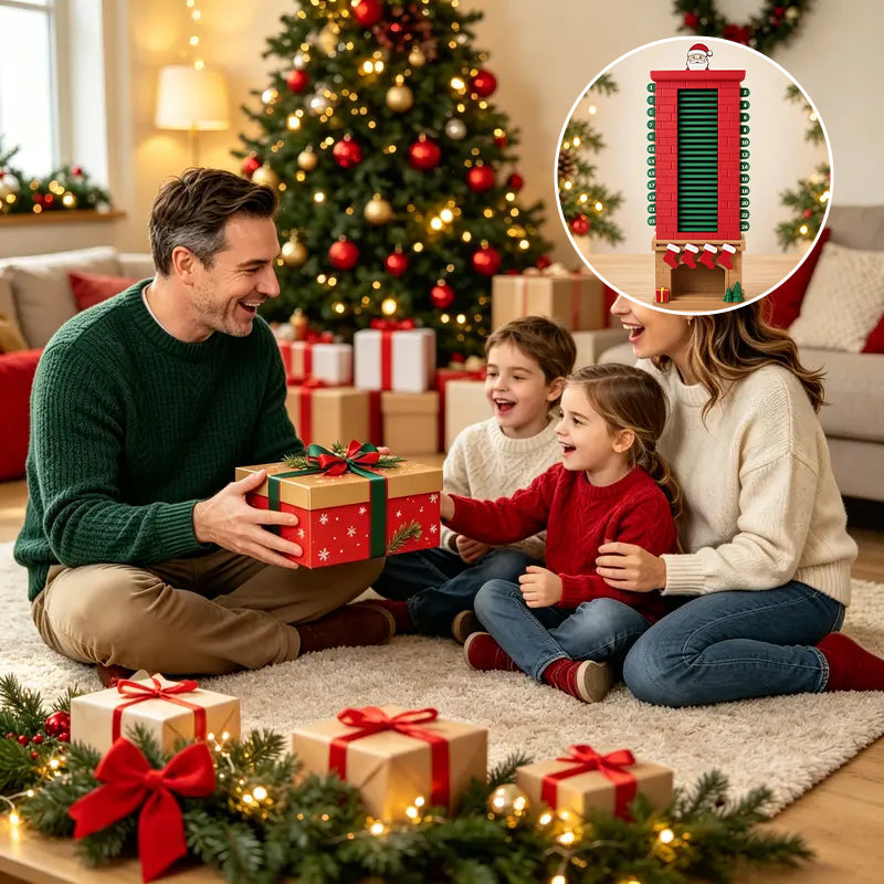 24-Day Mechanical Santa Chimney Calendar