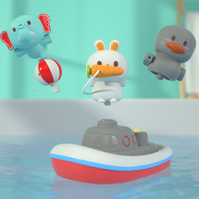 Kids Bathroom Animal Jet Boat Toys