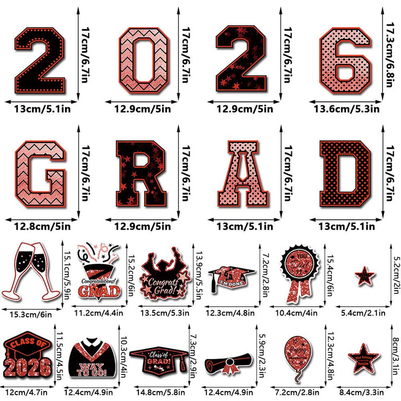 2026 Graduation Magnetic Car Decal Set