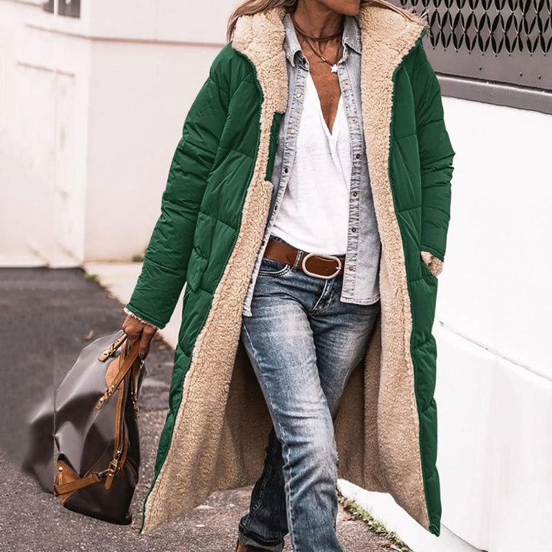 Reversible Hooded Cotton Jacket