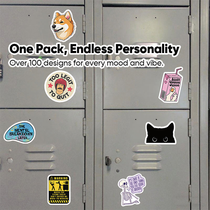 130 PCS Funny Saying Sticker