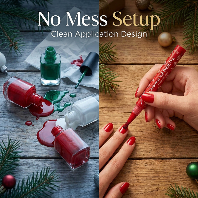 DIY Christmas Gel Nail Polish Pen
