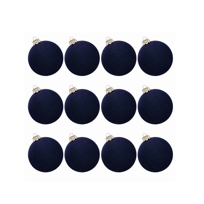 Velvet Christmas Ornaments. 12 pcs