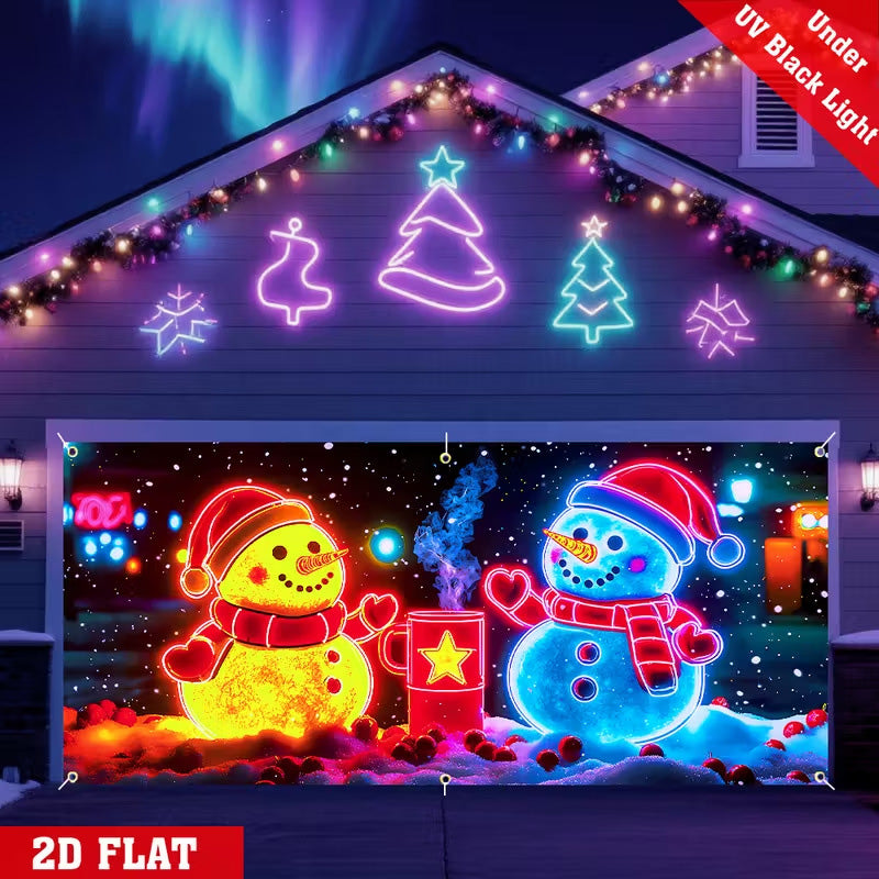 Christmas Garage Door Cover Banner