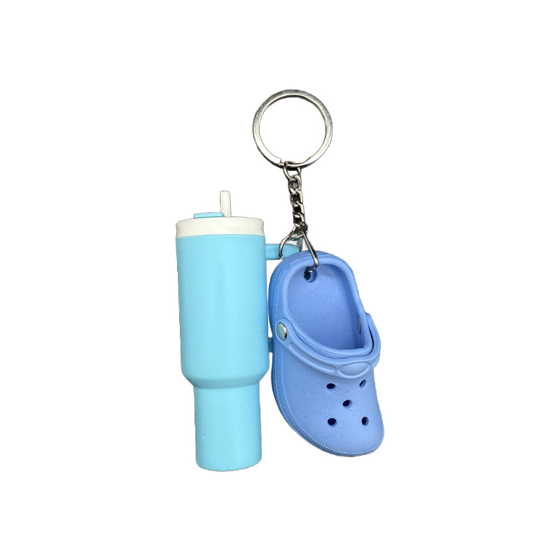 Ice Cup+Hole Shoe Keychain