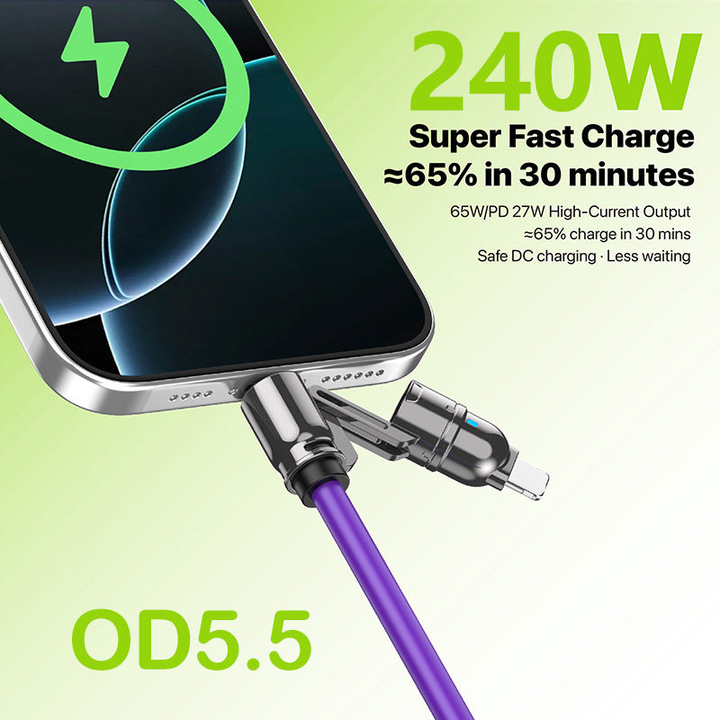 Two-in-two data cable