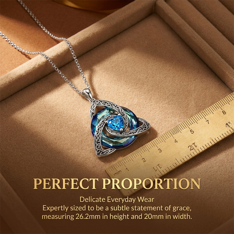 12-Month Celtic Birthstone Necklace