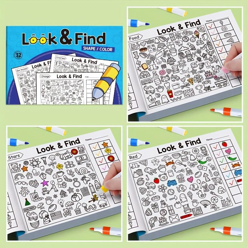 Kids Hidden Object Coloring Book