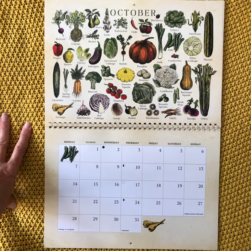 🍎 2025 Fruit & Vegetable Wall Calendar🌽