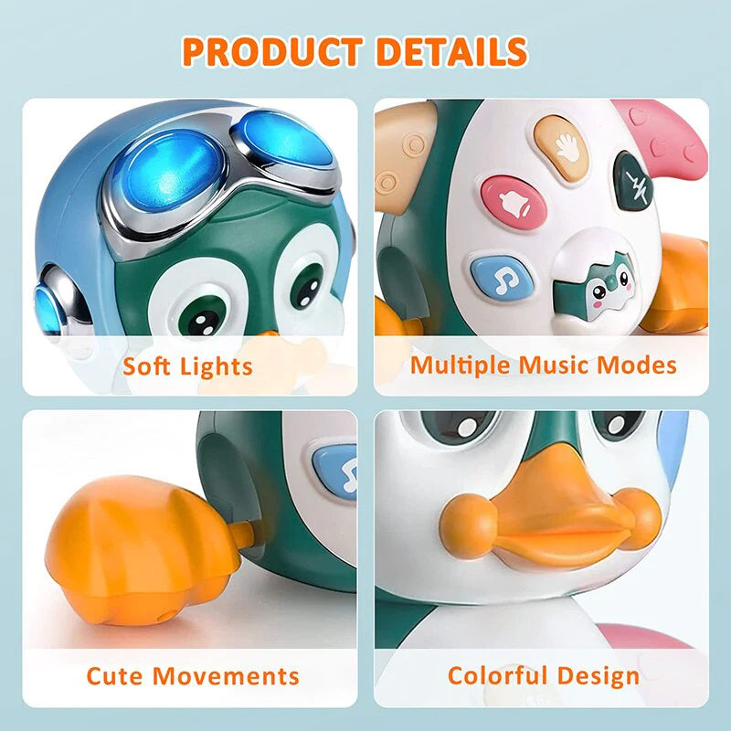 Musical Crawling Penguin Toys