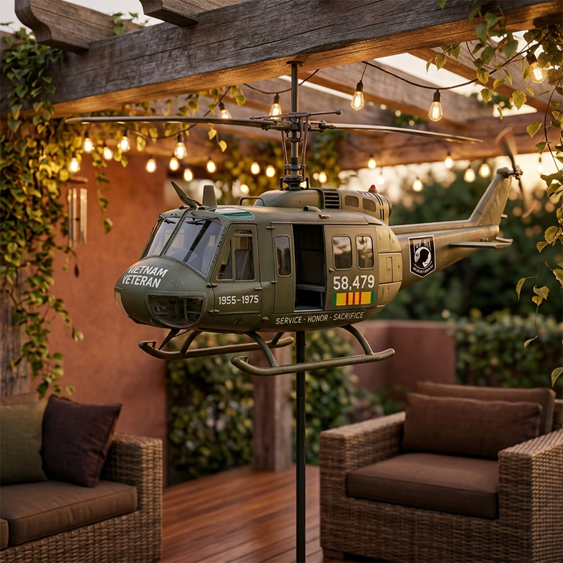 UH-1 Helicopter Wind Spinner
