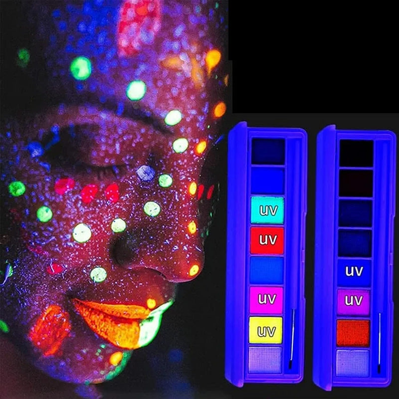 Water-Soluble Fluorescent Makeup Palette