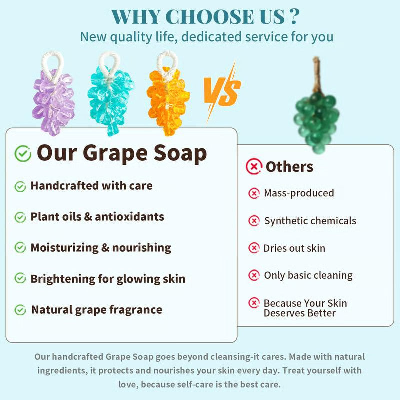 Handmade Grape-Shaped Soap