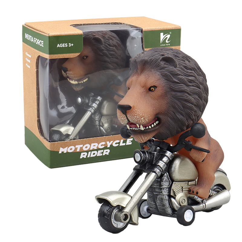 Friction-Powered Animal Motorcycle Toys