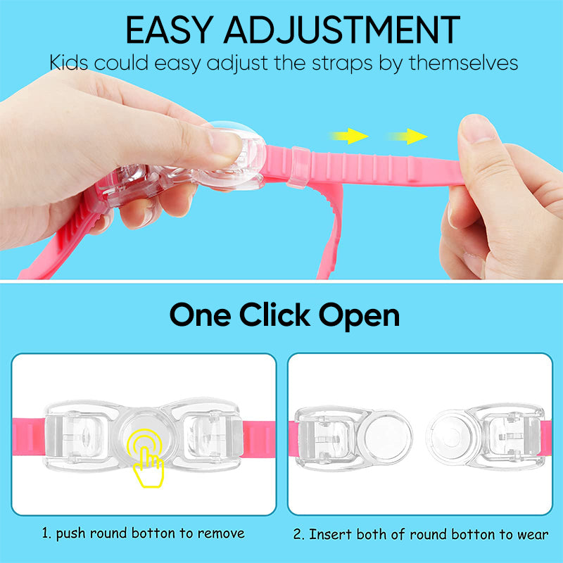 High Definition Waterproof Anti-fog Large Frame Swimming Goggles
