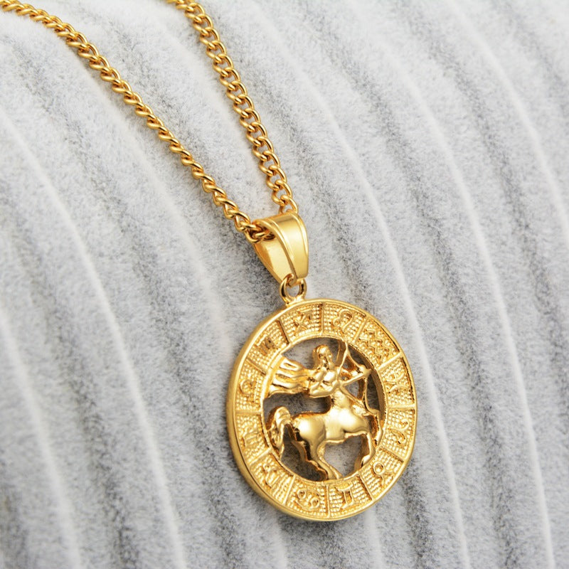 Hollowed Out Constellation Round Necklace