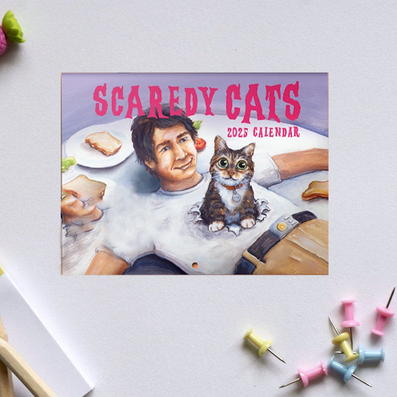 Scaredy Cats 2025 Monthly Calendar