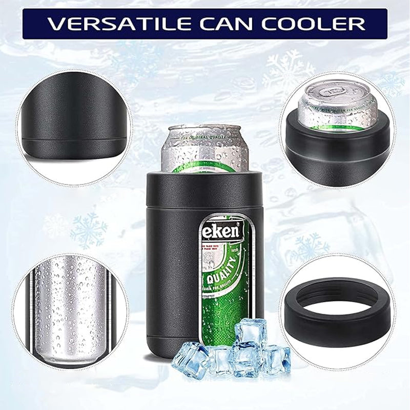 Universal 3 in 1 Can Cooler with Beer Opener