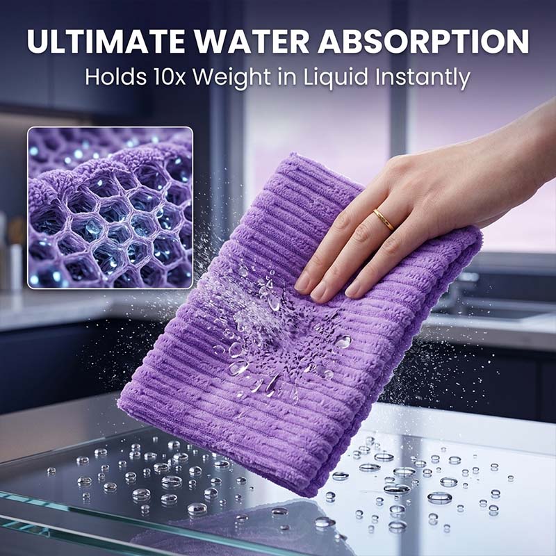 Tearable Bamboo Velvet Cleaning Towels