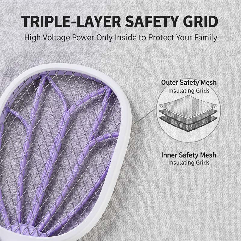 Rechargeable powerful mosquito swatter