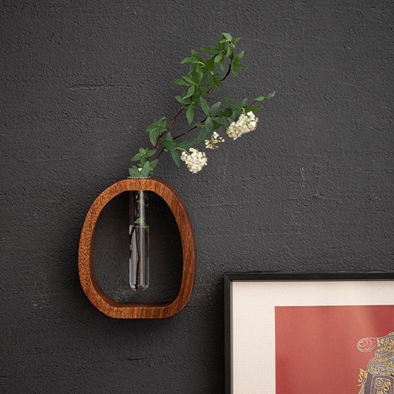 ✨Solid Wood Glass Vase