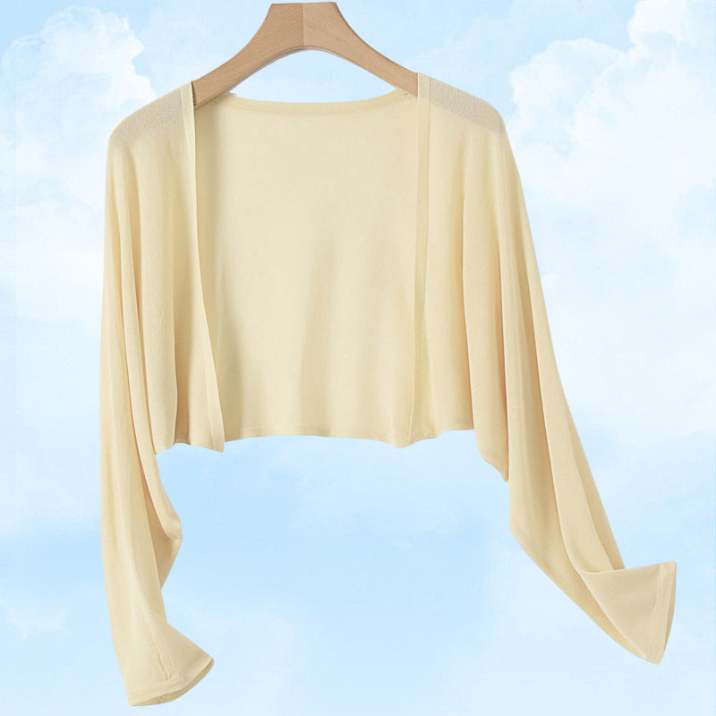 Summer Linen Buttonless Cardigan