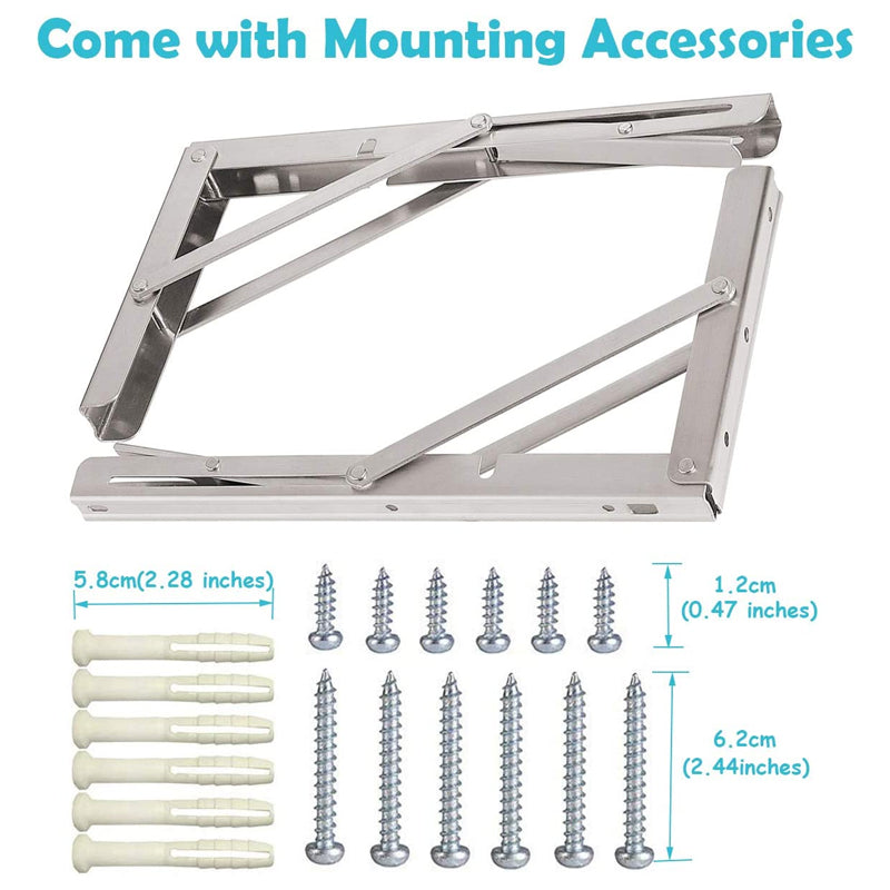 Foldable Triangular Partition Bracket
