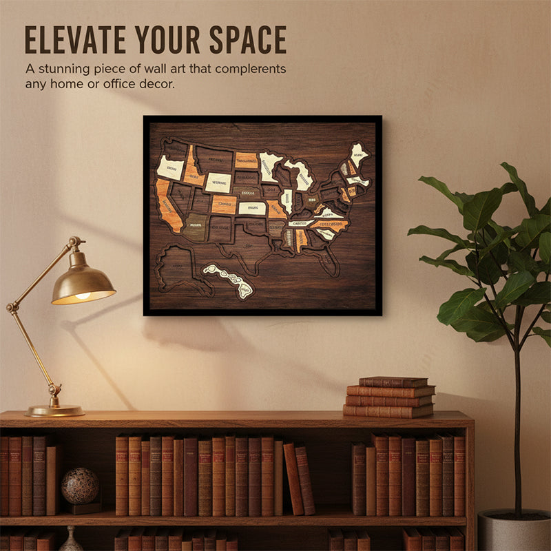 USA Map Cross Stitch DIY Kit