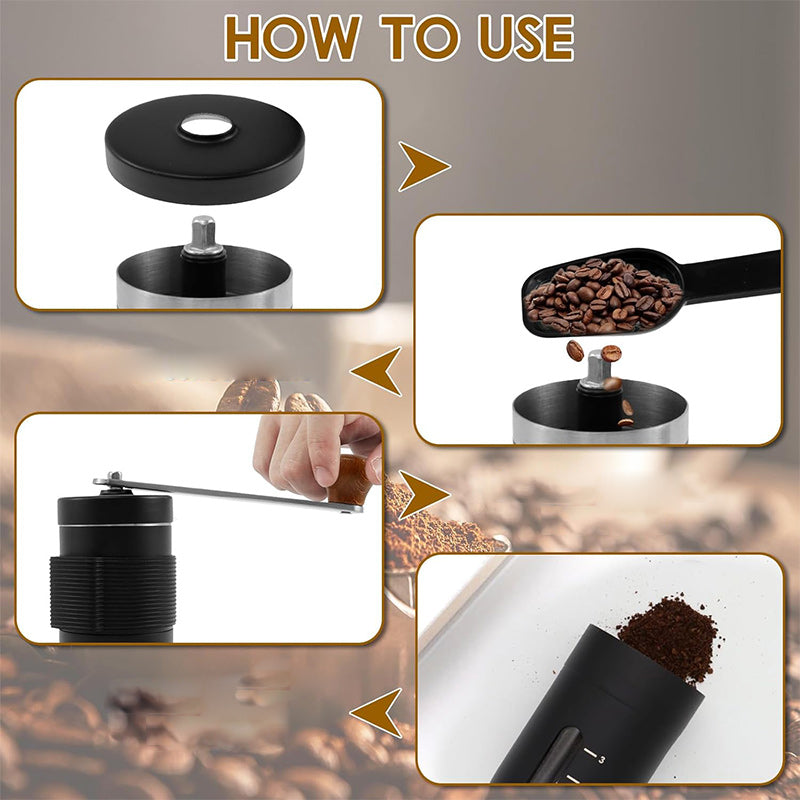 Portable Hand Cranked Coffee Machine