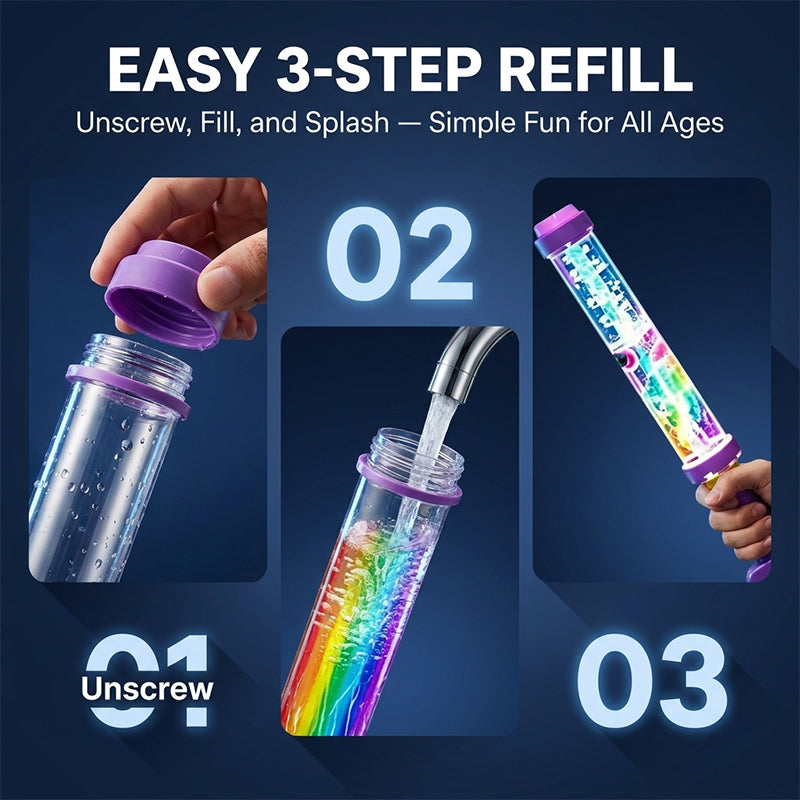 LED rainbow water gun