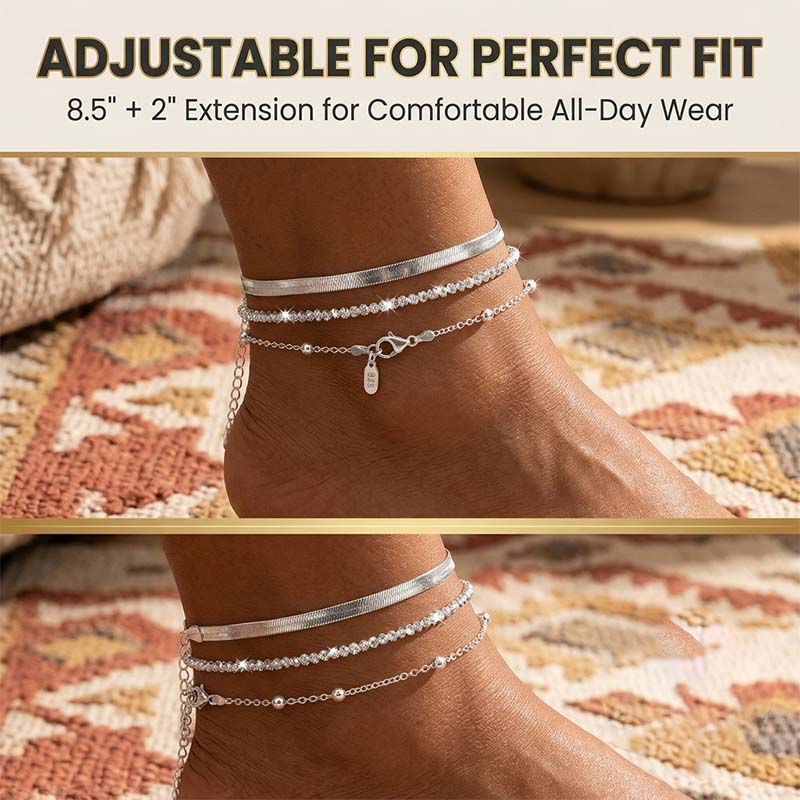 Sterling Silver Ankle Bracelets