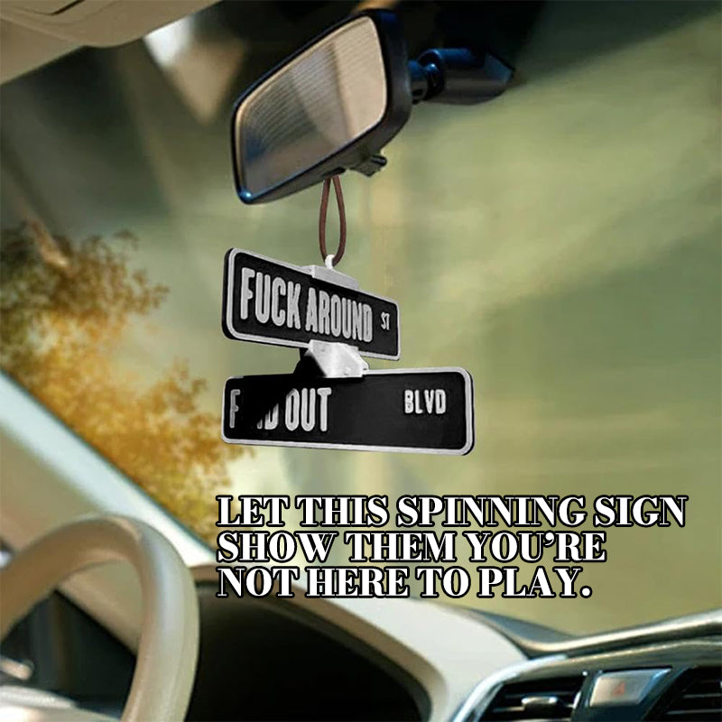 Funny Street Warning Sign Hanger