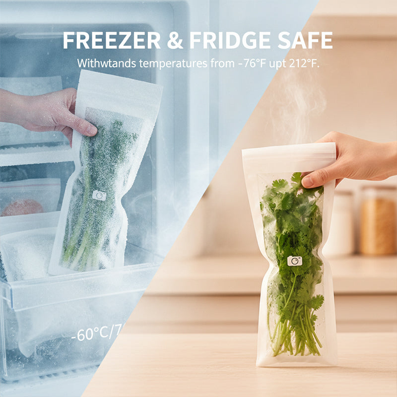 Long food storage bags