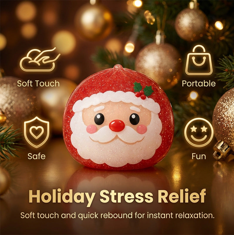 Christmas Baozi Glitter Jelly Stress Relief Squishy Toy