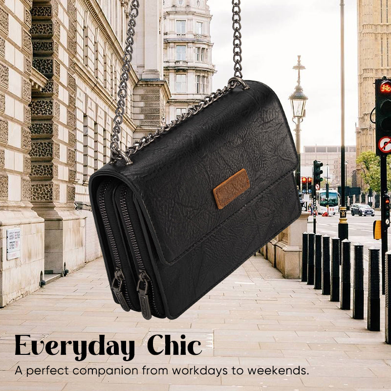 Double-layer flip cover bag