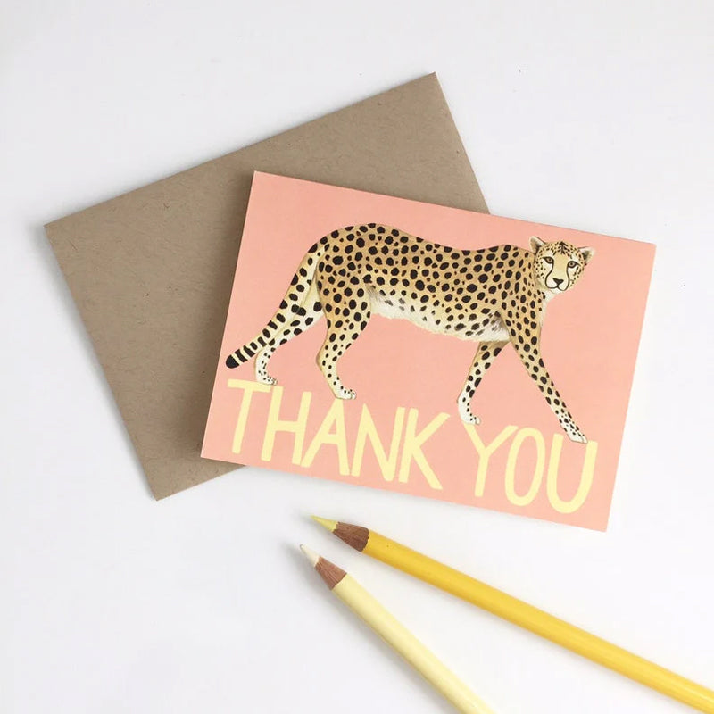 Big Cat Variety Thank You Card Set(4 Pcs)