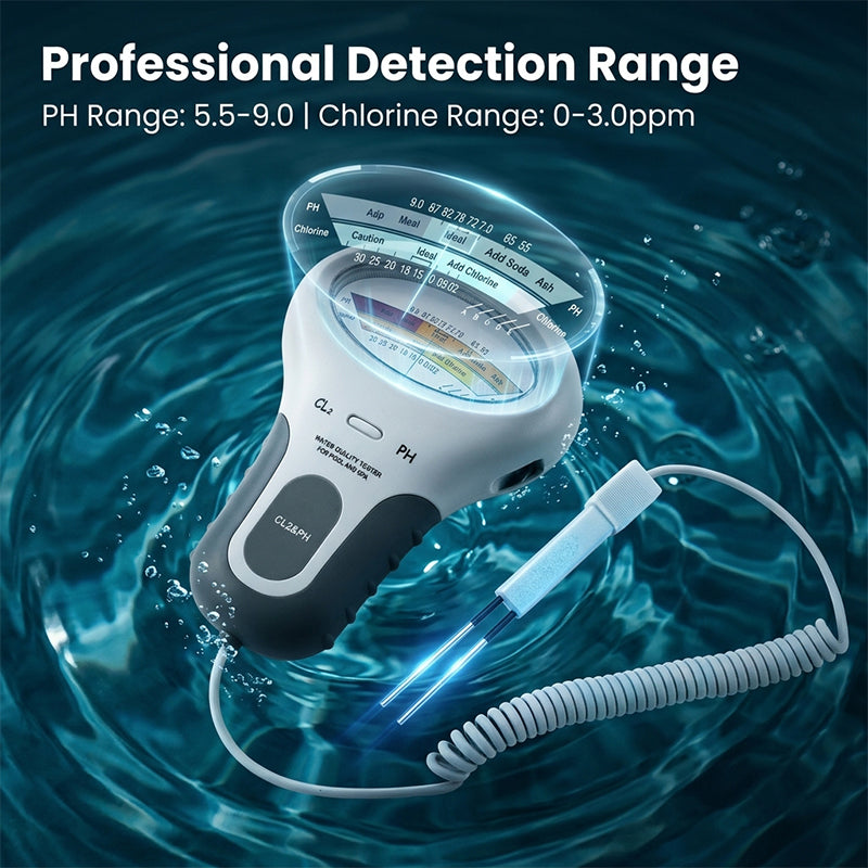PH & Cl2 Chlorine Tester