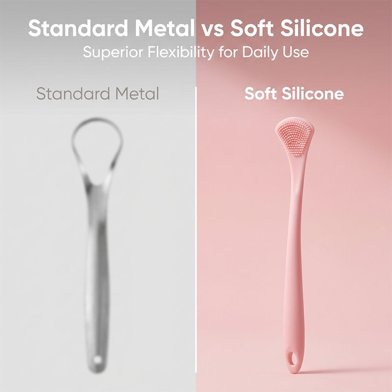 Double-Sided Silicone Tongue Cleaner