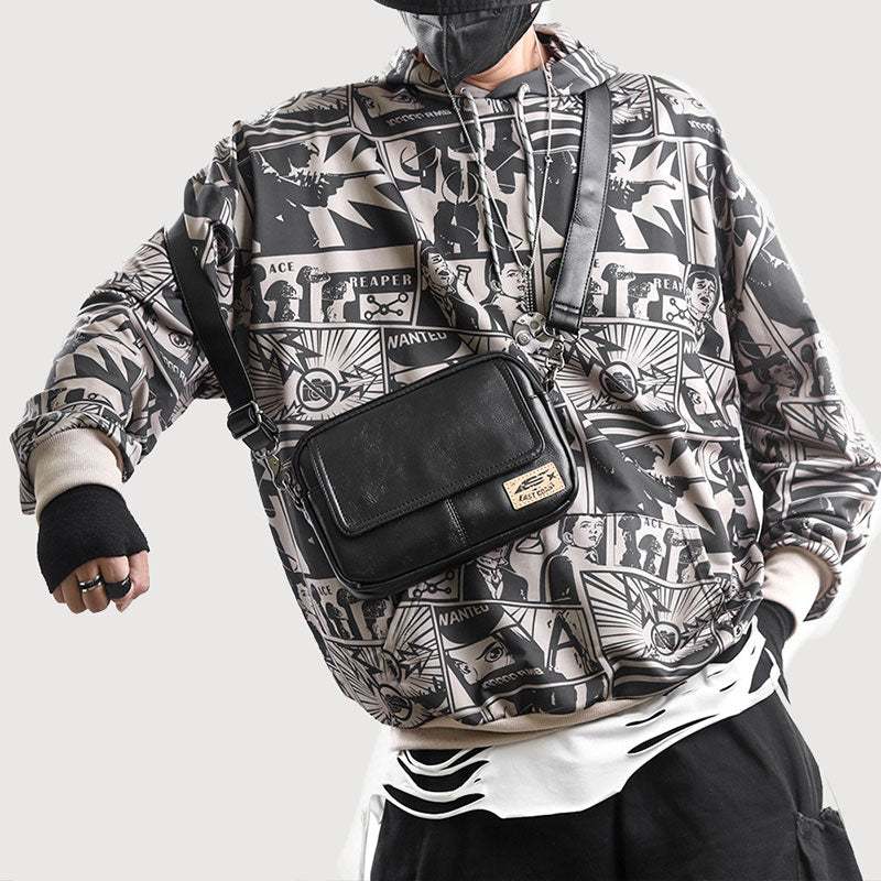 Square Vintage Messenger Bag
