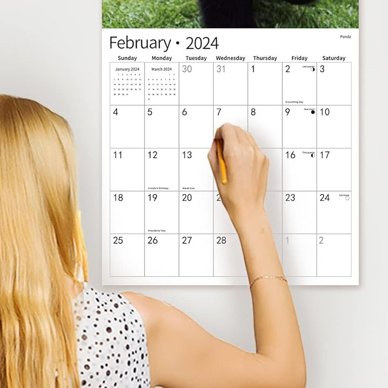 2024 Animals Wall Calendar
