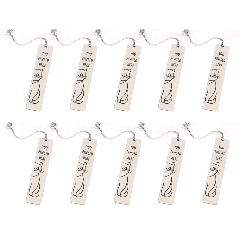 Stainless Steel Kitten Bookmark