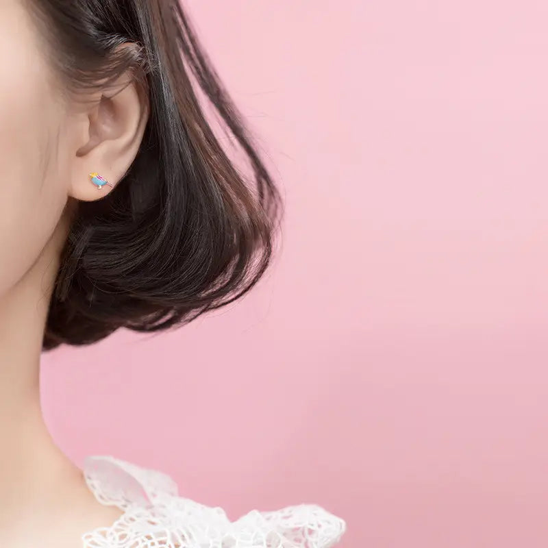 Tiny Bird Earrings
