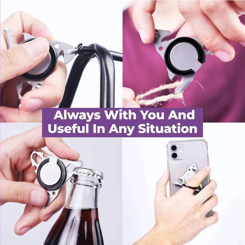 Cell Phone Ring Holder 6-in-1 Multi Tool