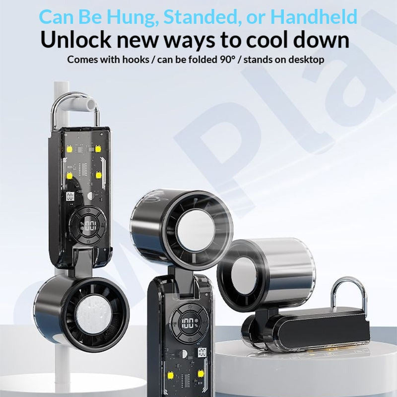 Portable Handheld Turbo Fan with Ice Cooler