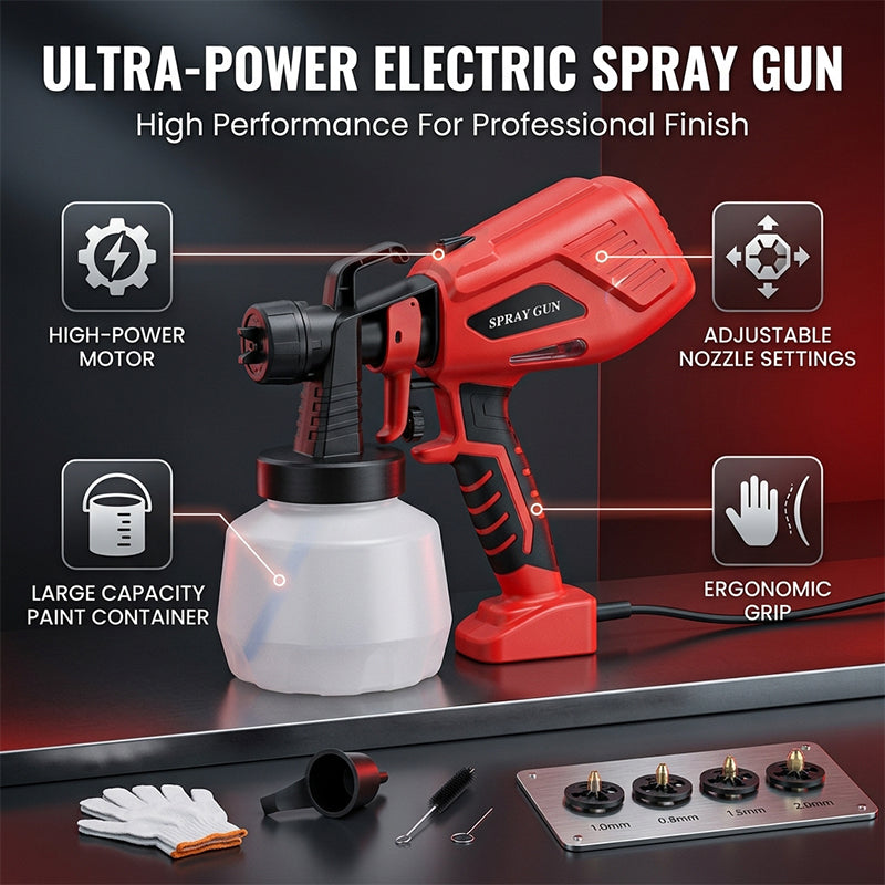 High-Power Electric Paint Sprayer Gun